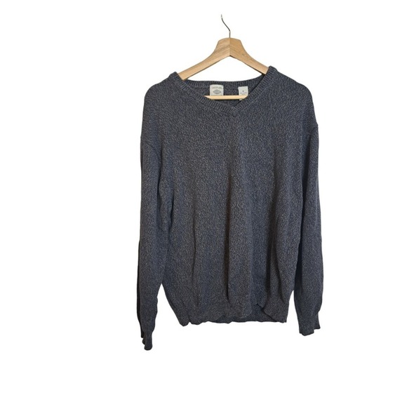 Men's Latitude by Northern Isles Navy Blue Cotton Sweater Size Large - Picture 1 of 6